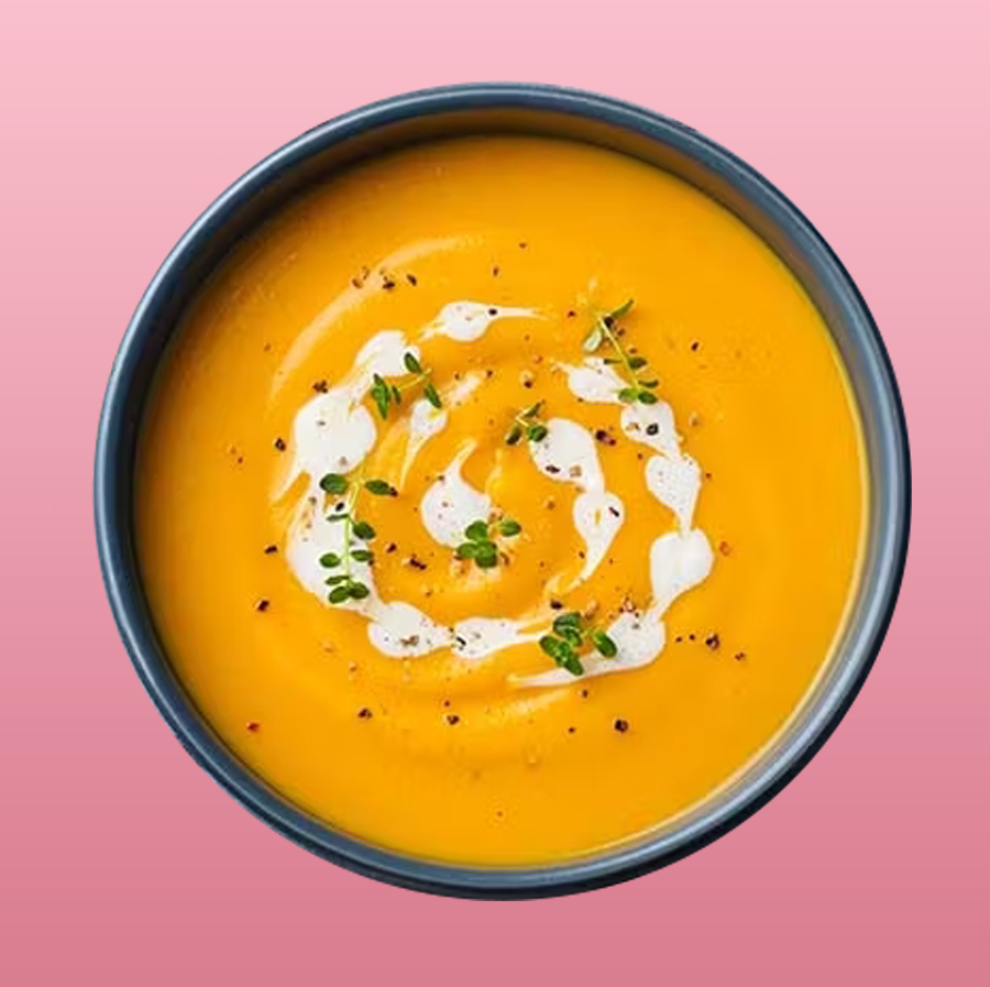 Soupe à la courge au lait de coco